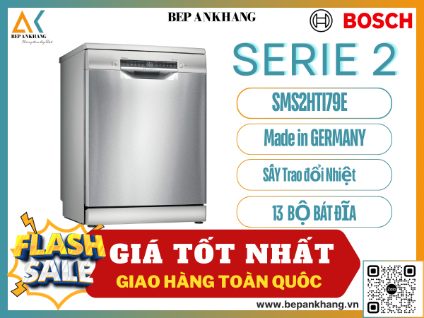 Máy Rữa Chén Bosch Độc Lập Serie 2 SMS2HTI79E